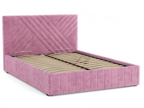 Кровать Гамма 1400 с основанием велюр тенерифе розовый в Кудымкаре - kudymkar.magazinmebel.ru | фото - изображение 2