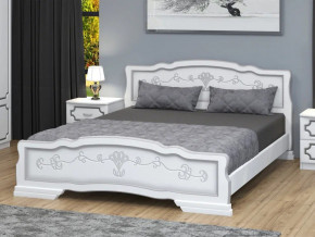 Кровать Карина-6 1600 Белый жемчуг в Кудымкаре - kudymkar.magazinmebel.ru | фото
