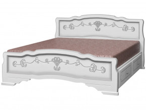 Кровать Карина-6 с 2-мя ящиками 1200 Белый жемчуг в Кудымкаре - kudymkar.magazinmebel.ru | фото - изображение 2