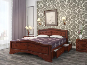 Кровать Карина-6 с 2-мя ящиками 900 Орех в Кудымкаре - kudymkar.magazinmebel.ru | фото - изображение 1