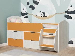 Кровать Малыш-7 Винтербер-Оранжевый в Кудымкаре - kudymkar.magazinmebel.ru | фото - изображение 1