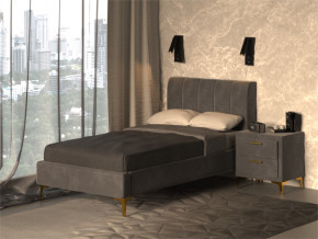 Кровать Рошаль 900 серый в Кудымкаре - kudymkar.magazinmebel.ru | фото - изображение 2