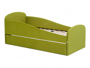 Кровать с ящиком Letmo оливковый (велюр) в Кудымкаре - kudymkar.magazinmebel.ru | фото - изображение 1