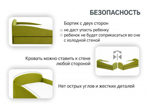 Кровать с ящиком Letmo оливковый (велюр) в Кудымкаре - kudymkar.magazinmebel.ru | фото - изображение 13