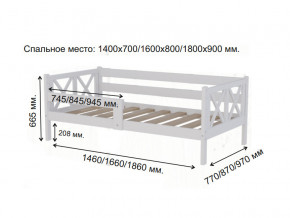 Кровать софа Аист-3 Классика белый 1400х700 мм в Кудымкаре - kudymkar.magazinmebel.ru | фото - изображение 2