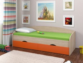 Кровать Соня 2 сонома-оранжевый в Кудымкаре - kudymkar.magazinmebel.ru | фото