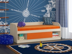 Кровать Соня 4 дуб молочный-оранжевый в Кудымкаре - kudymkar.magazinmebel.ru | фото - изображение 1
