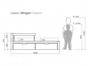 Кровать Svogen classic с ящиками и бортиком дерево-белый в Кудымкаре - kudymkar.magazinmebel.ru | фото - изображение 2