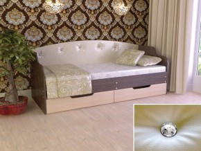 Кровать Юниор Тип 2 Венге/дуб молочный 800х1600 в Кудымкаре - kudymkar.magazinmebel.ru | фото - изображение 1