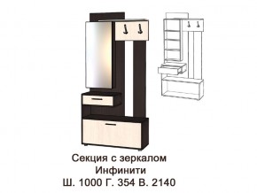 Секция с зеркалом в Кудымкаре - kudymkar.magazinmebel.ru | фото