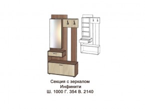 Секция с зеркалом в Кудымкаре - kudymkar.magazinmebel.ru | фото