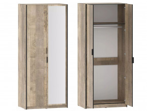 Шкаф для одежды Фолк НМ 014.03 фасад с зеркалом в Кудымкаре - kudymkar.magazinmebel.ru | фото