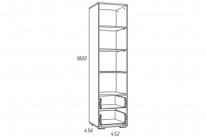 Стеллаж Лилу НМ 041.03 Птички в Кудымкаре - kudymkar.magazinmebel.ru | фото - изображение 2