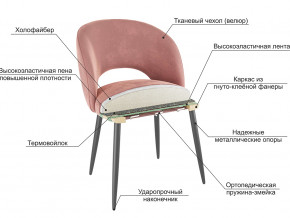 Стул Моли велюр синий в Кудымкаре - kudymkar.magazinmebel.ru | фото - изображение 2