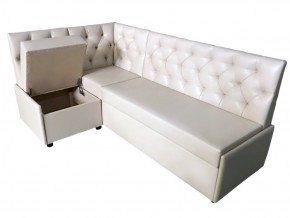 Угловой диван Призма со стяжками белый со спальным местом в Кудымкаре - kudymkar.magazinmebel.ru | фото - изображение 2