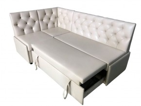 Угловой диван Призма со стяжками белый со спальным местом в Кудымкаре - kudymkar.magazinmebel.ru | фото - изображение 3